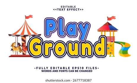 efeito de texto em minúsculas do campo de reprodução 3d editável.tifografia