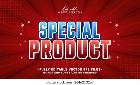 editable 3d special product text effect.typhography logo