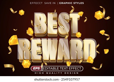 Editable 3d text effect best reward