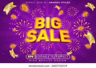 Editable 3d text effect big sale