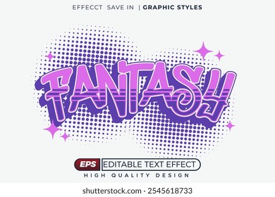Editable 3d text effect fantasy