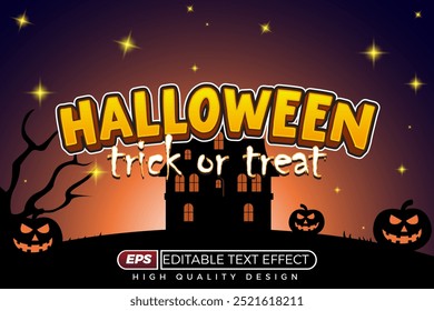 editable 3d text effect Halloween