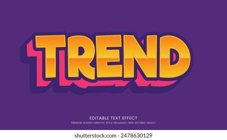 editable 3d text effect sticker style template