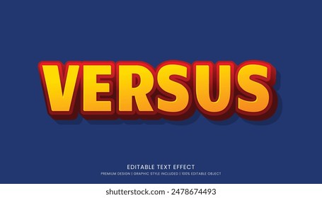 Plantilla de estilo de etiqueta engomada de efecto de texto 3d editable