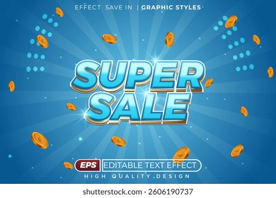 Editable 3d text effect super sale