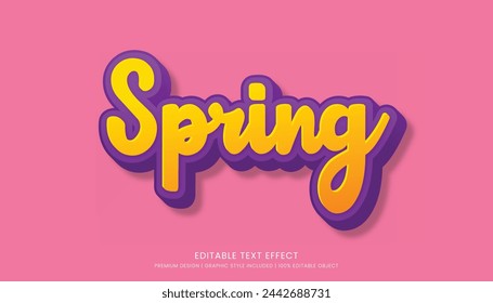 editable 3d text effect template bold typography and abstract style