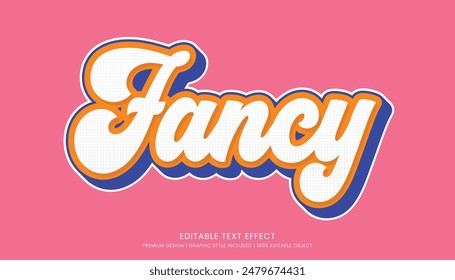 editable 3d text effect template bold typography and abstract style use for logo brand