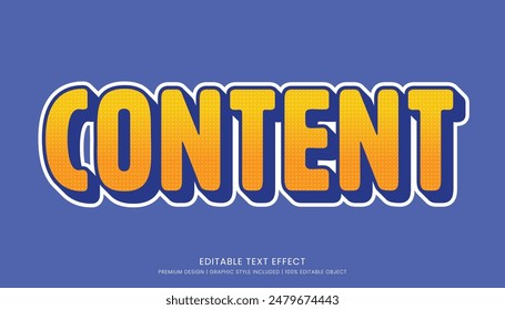 editable 3d text effect template bold typography and abstract style use for logo brand