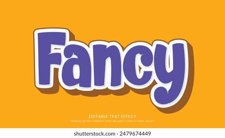 editable 3d text effect template bold typography and abstract style use for logo brand