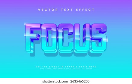 Editable 3D text effect with a vibrant color scheme.  Perfect for graphic design projects.