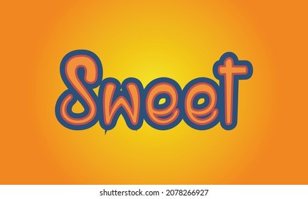 Editable 3D Text Effects Sweet Text Style