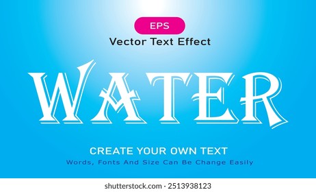 Editable 3D Text Effects Vector Illustration, Colorful 3D Text Effects Abstract Style Logo
