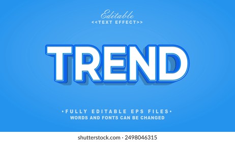 editable 3d trend text effect.typhography logo