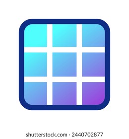 Editable 3x3 grid vector icon. Part of a big icon set family. Perfect for web and app interfaces, presentations, infographics, etc