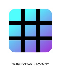 Editable 3x3 grid vector icon. Part of a big icon set family. Perfect for web and app interfaces, presentations, infographics, etc