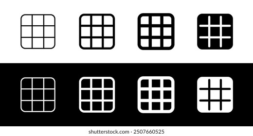 Editable 3x3 grid vector icon. Part of a big icon set family. Perfect for web and app interfaces, presentations, infographics, etc