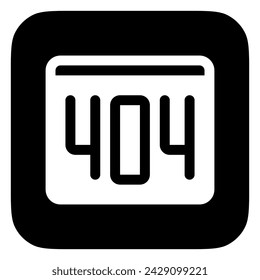 Editable 404 error, page not found vector icon. Part of a big icon set family. Perfect for web and app interfaces, presentations, infographics, etc