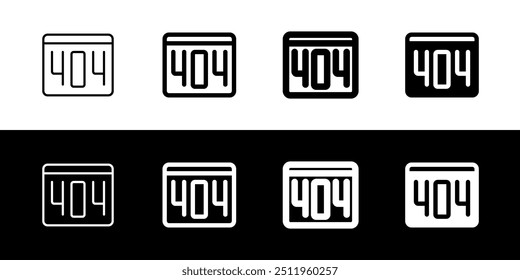 Editable 404 error, page not found vector icon. Part of a big icon set family. Perfect for web and app interfaces, presentations, infographics, etc