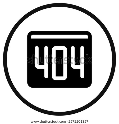 Editable 404 error, page not found vector icon. Part of a big icon set family. Perfect for web and app interfaces, presentations, infographics, etc