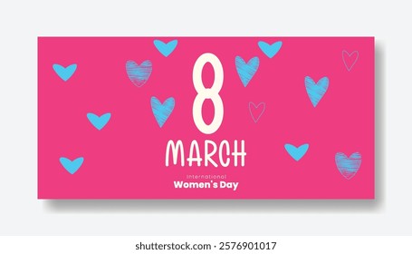 Editable 8 march Women's Day sale banner with realistic floral flower illustration women face silhouette suitable for happy mothers day banner spring greeting card template