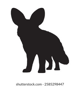Editable Aardwolf Silhouette for Custom Graphic Design - Aardwolf Vector - Aardwolf Illustration