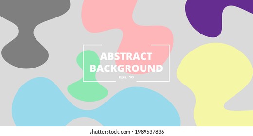 Editable Abstract background with attractive colorful shape. Suitable for the background of social media post, banner, and cover.