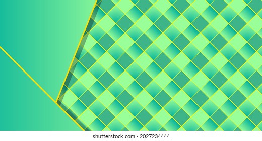 Editable abstract background with fresh green color pattern. Suitable for the cover of social media, web banners, presentations, and more.