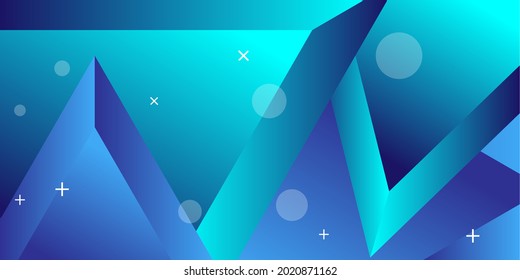 Editable abstract background with abstract shapes and attractive gradient mesh color. Suitable for the background template of social media post, banner, and cover.