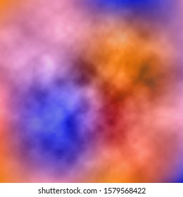 Editable abstract colorful vector background with realistic bright smoke effect. Sky texture. Mesh grid technology. Vector illustration.