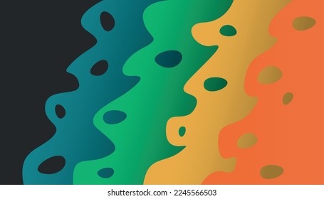 editable abstract gradation vector background with modern style	