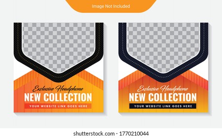 Editable Abstract square sale banner template. background color with stripe line shape. Suitable for social media post and web internet ads. fashion banner design Vector illustration