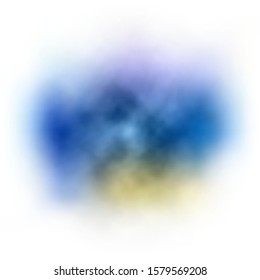 Editable abstract vector background with realistic wet watercolor effect. Smoke soft texture. Mesh grid technology. Vector illustration.