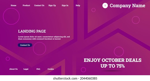 Editable abstract website background with attractive purple gradient mesh and dummy text for website template preview. Creative Abstract Background Pattern, Poster, Banner pink and purple, stripes