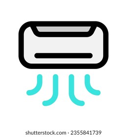 Editable ac, air conditioning vector icon. Property, real estate, construction, mortgage, interiors. Part of a big icon set family. Perfect for web and app interfaces, presentations, infographics, etc