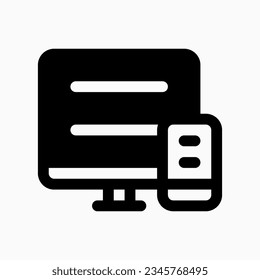 Editable adaptive, responsive website and app vector icon. Part of a big icon set family. Perfect for web and app interfaces, presentations, infographics, etc