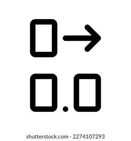 Editable add decimal place vector icon. Part of a big icon set family. Perfect for web and app interfaces, presentations, infographics, etc