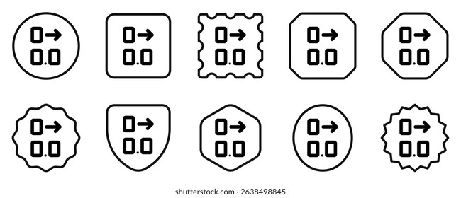 Editable add decimal place vector icon. Part of a big icon set family. Perfect for web and app interfaces, presentations, infographics, etc