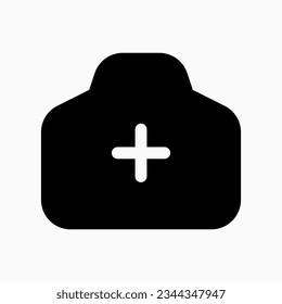 Icono de vector de foto editable. Mapa, ubicación, navegación. Parte de una familia de iconos grandes. Perfecto para interfaces web y de aplicaciones, presentaciones, infografías, etc