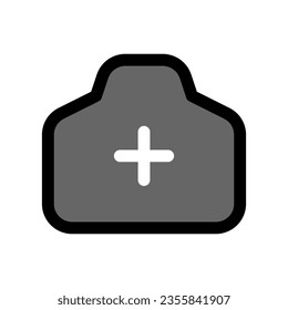 Editable add photo vector icon. Map, location, navigation. Part of a big icon set family. Perfect for web and app interfaces, presentations, infographics, etc