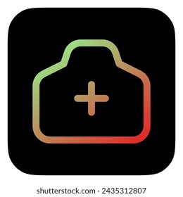 Editable add photo vector icon. Map, location, navigation. Part of a big icon set family. Perfect for web and app interfaces, presentations, infographics, etc