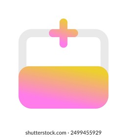 Editable add row above vector icon. Part of a big icon set family. Perfect for web and app interfaces, presentations, infographics, etc