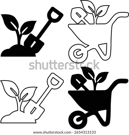 Editable Agriculture Icon Set Bundle. Farming Vector Icons Organic and Smart Agri Set.