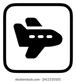 Editable airplane vector icon. Vehicles, transportation, travel. Part of a big icon set family. Perfect for web and app interfaces, presentations, infographics, etc