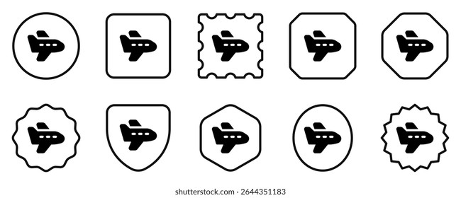 Editable airplane vector icon. Vehicles, transportation, travel. Part of a big icon set family. Perfect for web and app interfaces, presentations, infographics, etc