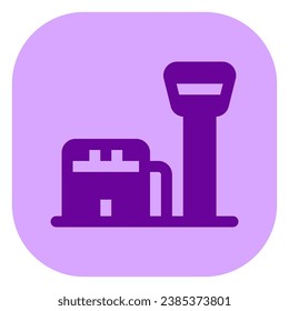 Editable airport, air traffic control building vector icon. Part of a big icon set family. Perfect for web and app interfaces, presentations, infographics, etc