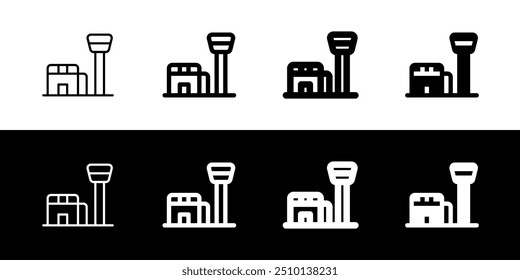 Editable airport, air traffic control building vector icon. Part of a big icon set family. Perfect for web and app interfaces, presentations, infographics, etc