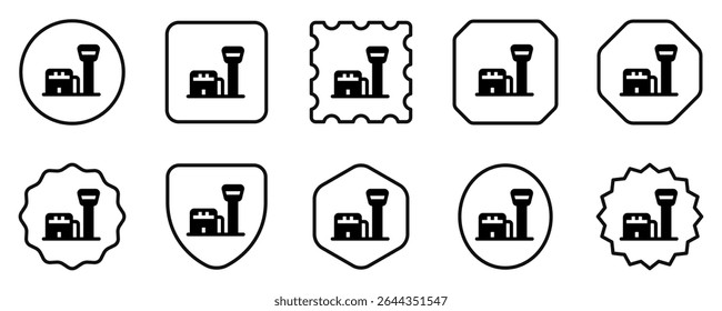 Editable airport, air traffic control building vector icon. Part of a big icon set family. Perfect for web and app interfaces, presentations, infographics, etc