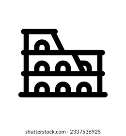 Editable amphitheater, stadium, arena vector icon. Landmark, monument, building, architecture. Part of a big icon set family. Perfect for web and app interfaces, presentations, infographics, etc