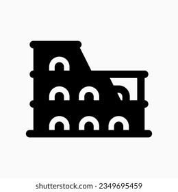 Editable amphitheater, stadium, arena vector icon. Landmark, monument, building, architecture. Part of a big icon set family. Perfect for web and app interfaces, presentations, infographics, etc