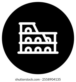 Editable amphitheater, stadium, arena vector icon. Landmark, monument, building, architecture. Part of a big icon set family. Perfect for web and app interfaces, presentations, infographics, etc